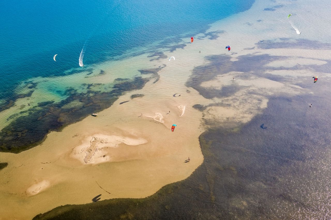 Kitesurfen im Neretva-Delta in Kroatien